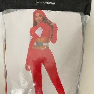 Red Power Ranger costume never worn